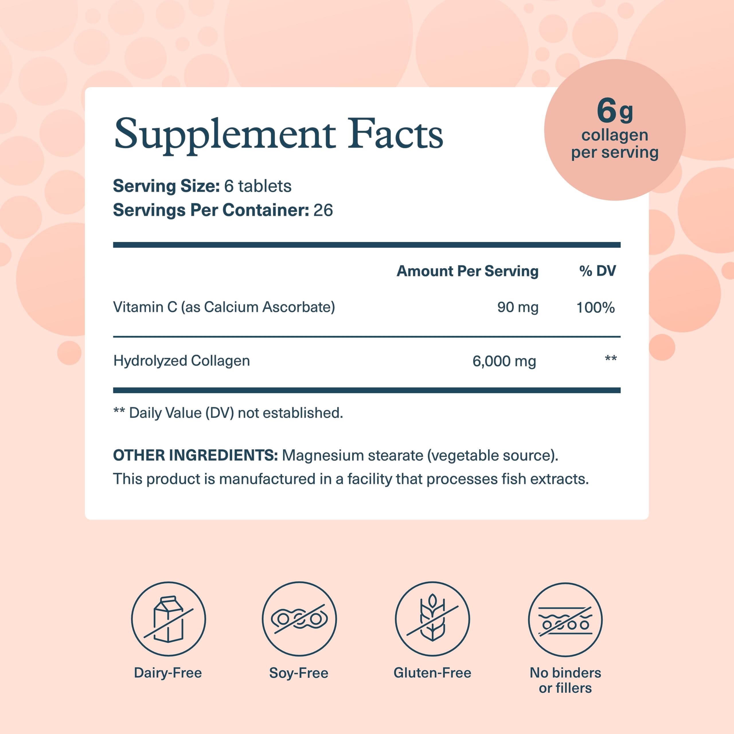 Youtheory Advanced Collagen - 6,000 mg Collagen with Vitamin C - for Hair, Skin & Nails* - Supplements for Women & Men - 290 Tablets